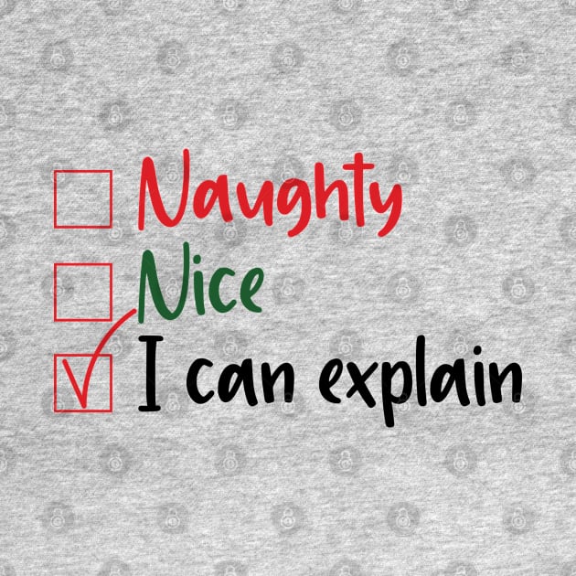 Naughty Nice I can explain by SrboShop